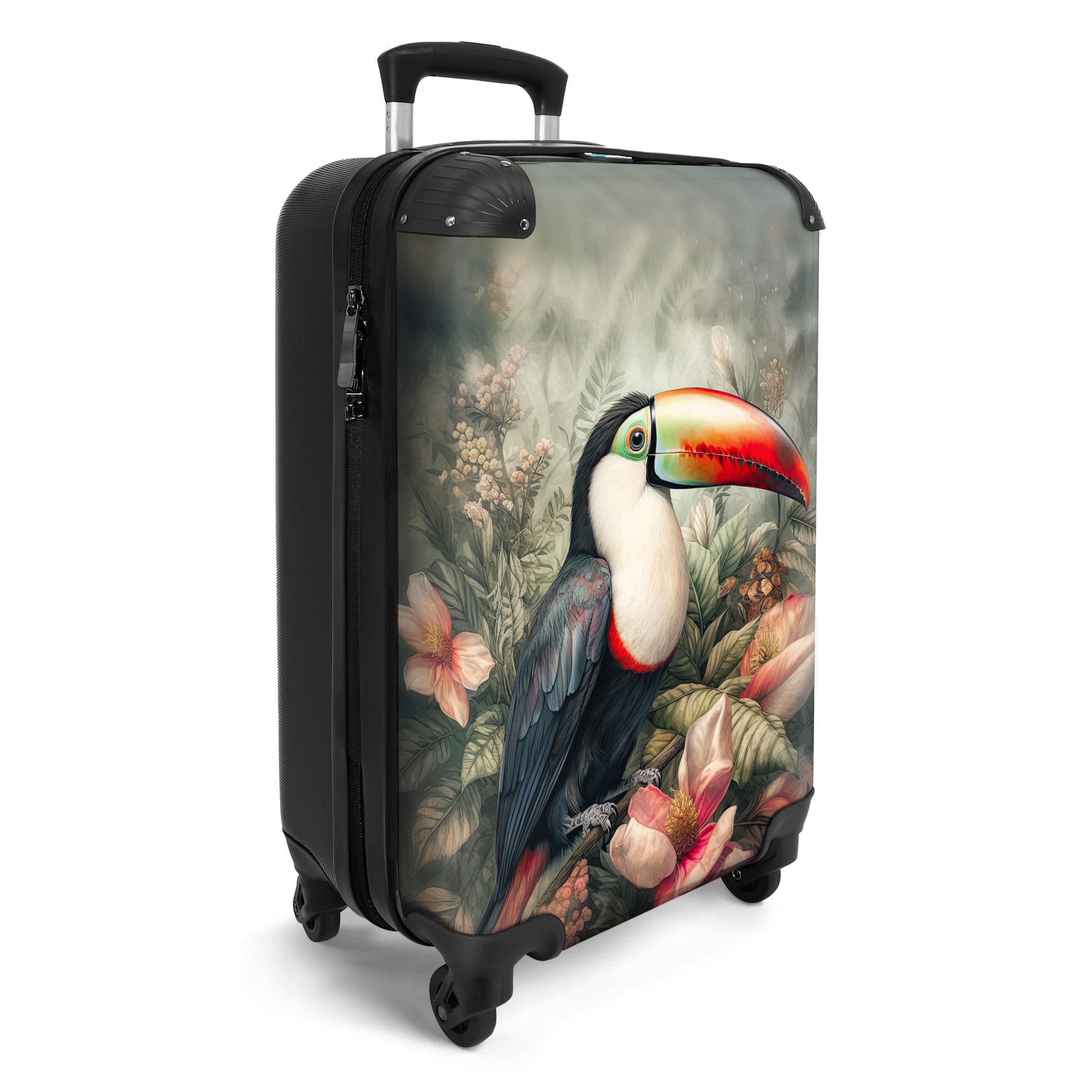 NoBoringSuitcases.com© Hartschalen-Trolley Tukan - Vögel - günstig online kaufen