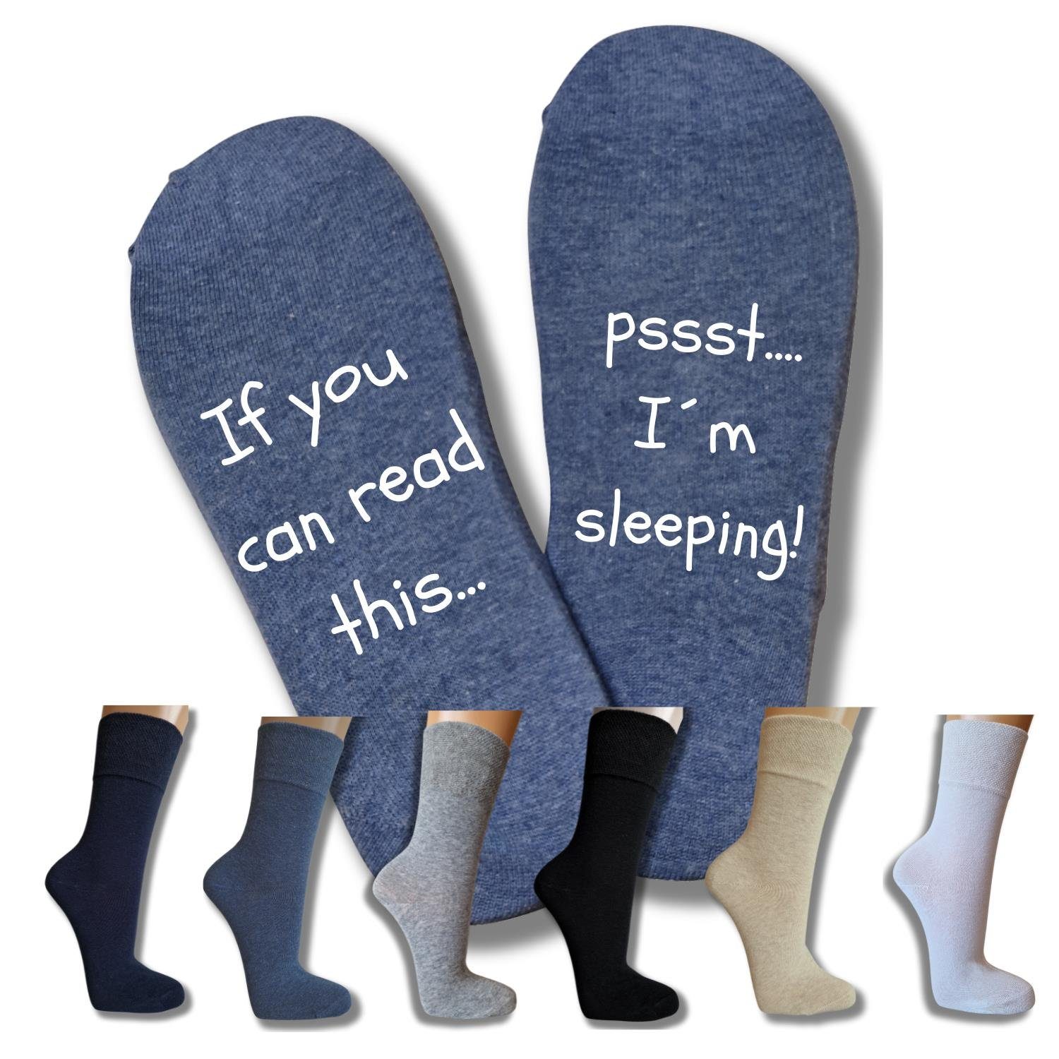 bentini (1-Paar) I´m marine - Spruch Freizeitsocken sleeping Socken