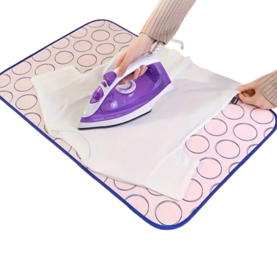 Venicce Love Bügeltuch faltbare hitzebeständige Bügelmatte - bequeme Unterlage zum Bügeln, wärmeisoliertes PC-Material