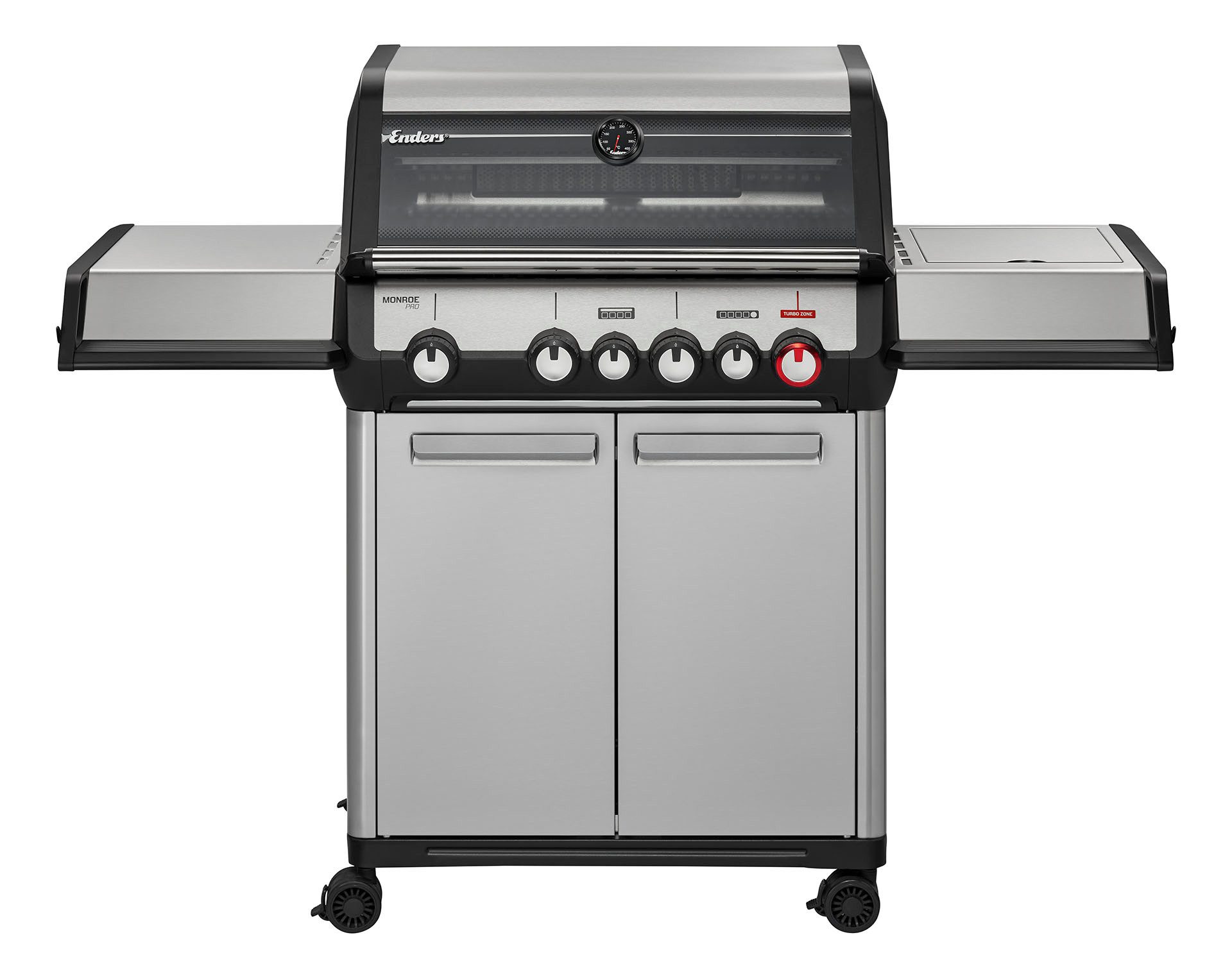 Enders® Gasgrill Monroe Pro 4 SIKR Turbo Gas Grill - Gasgrill 4 Brenner Edelstahl