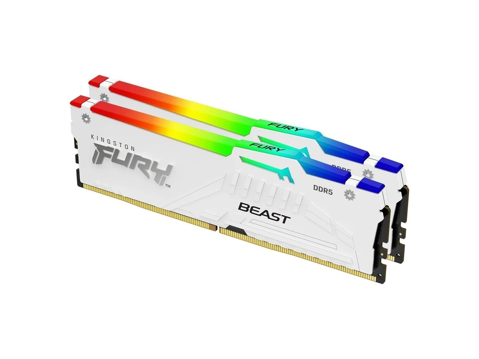 Kingston FURY Beast RGB DDR5 32GB KIT 5600 CL36 PC-Arbeitsspeicher (Dual-Channel DDR5 RAM Kit für Desktop-PCs)