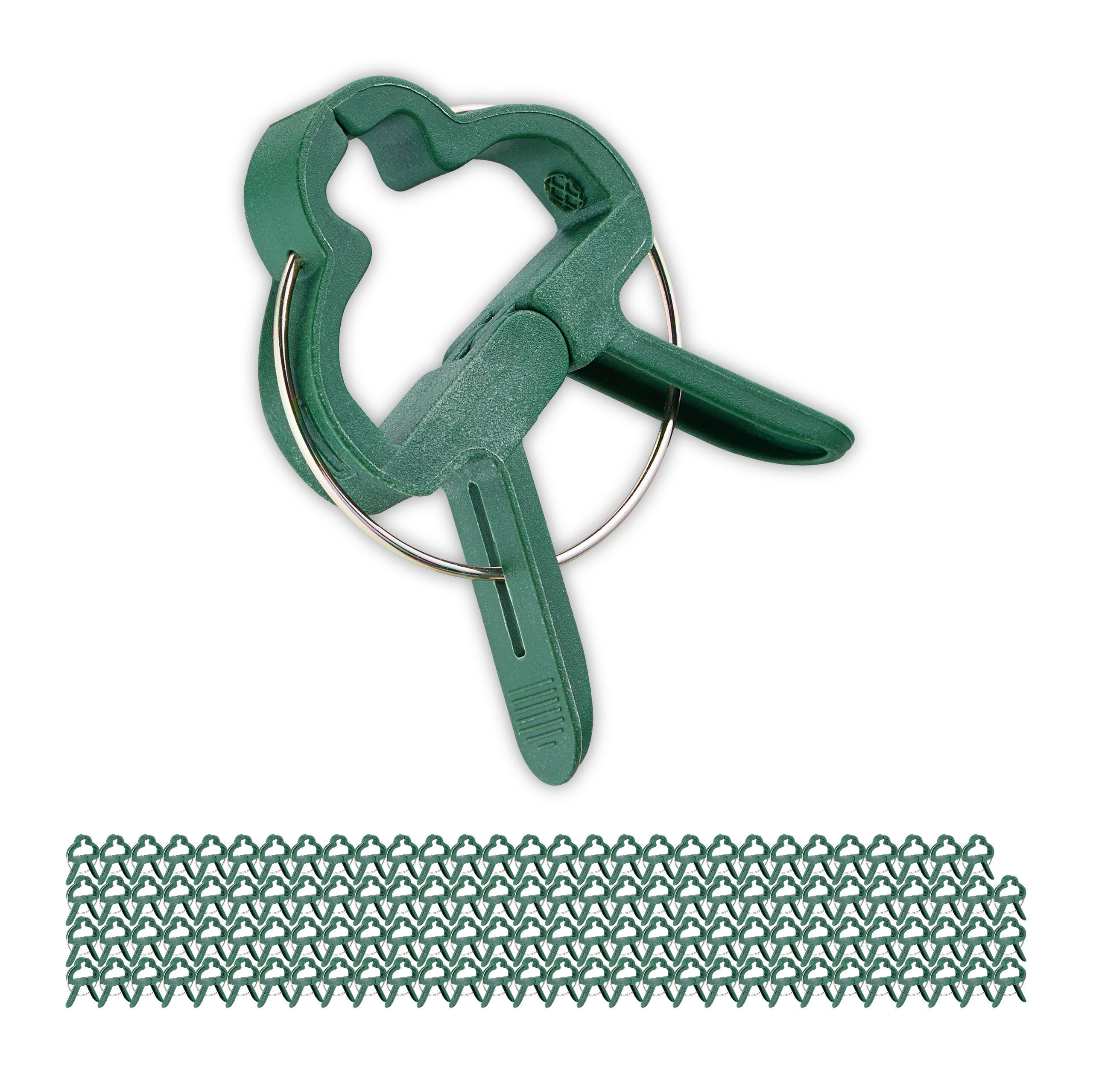 relaxdays Gartenpflege-Set Große Pflanzenclips im 120er günstig online kaufen