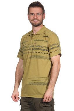 EloModa Poloshirt Herren Poloshirt Sommer Polo-Hemd Kurzarm mit Muster, M L XL 2XL (1-tlg)