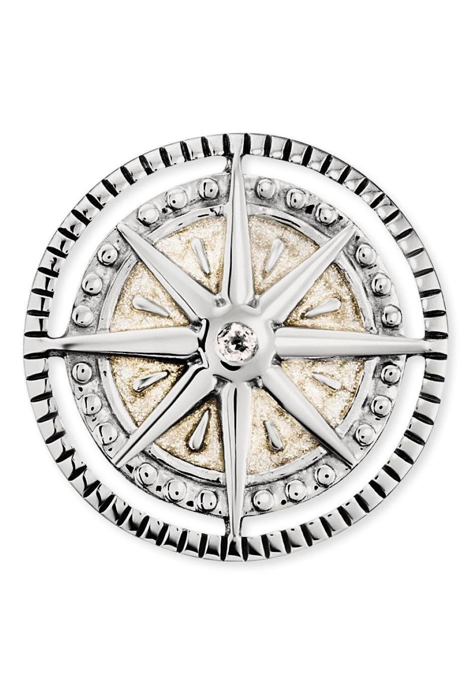 Engelsrufer Paar Ohrstecker Windrose, mit Emaille - mit Zirkonia (synth) günstig online kaufen