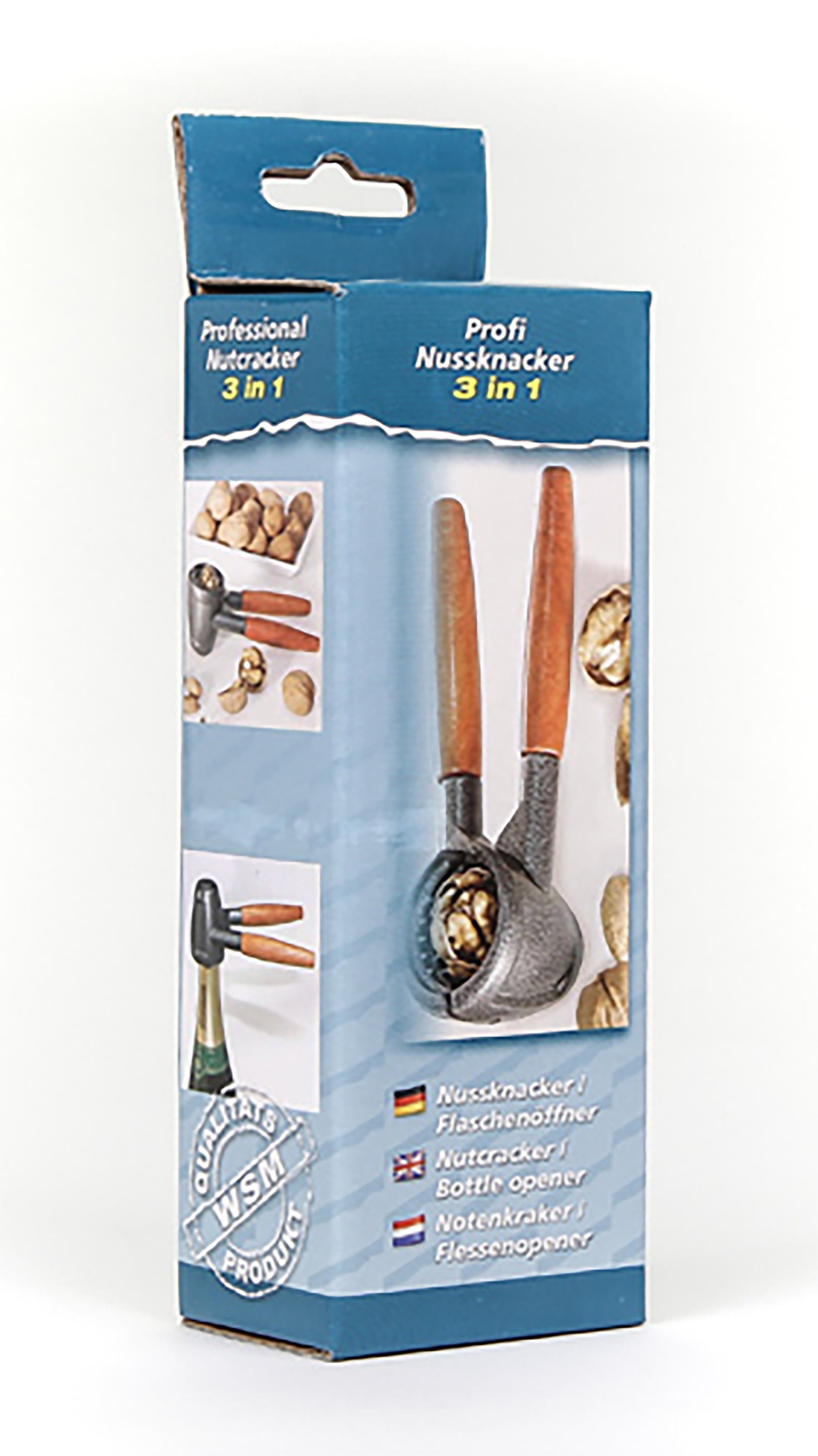 3in1 Stolz NUSSKNACKER KORKENZIEHER Nussbrecher FLASCHENÖFFNER Nusszange Nuß Knacker Nussknacker 29, GmbH Nussöffner