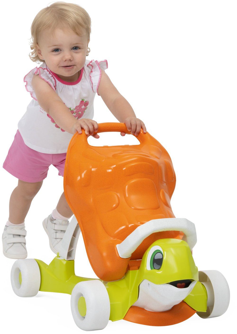 Chicco Lauflernhilfe Walk&Ride Turtle, teilweise aus recyceltem Material;  Made in Europe