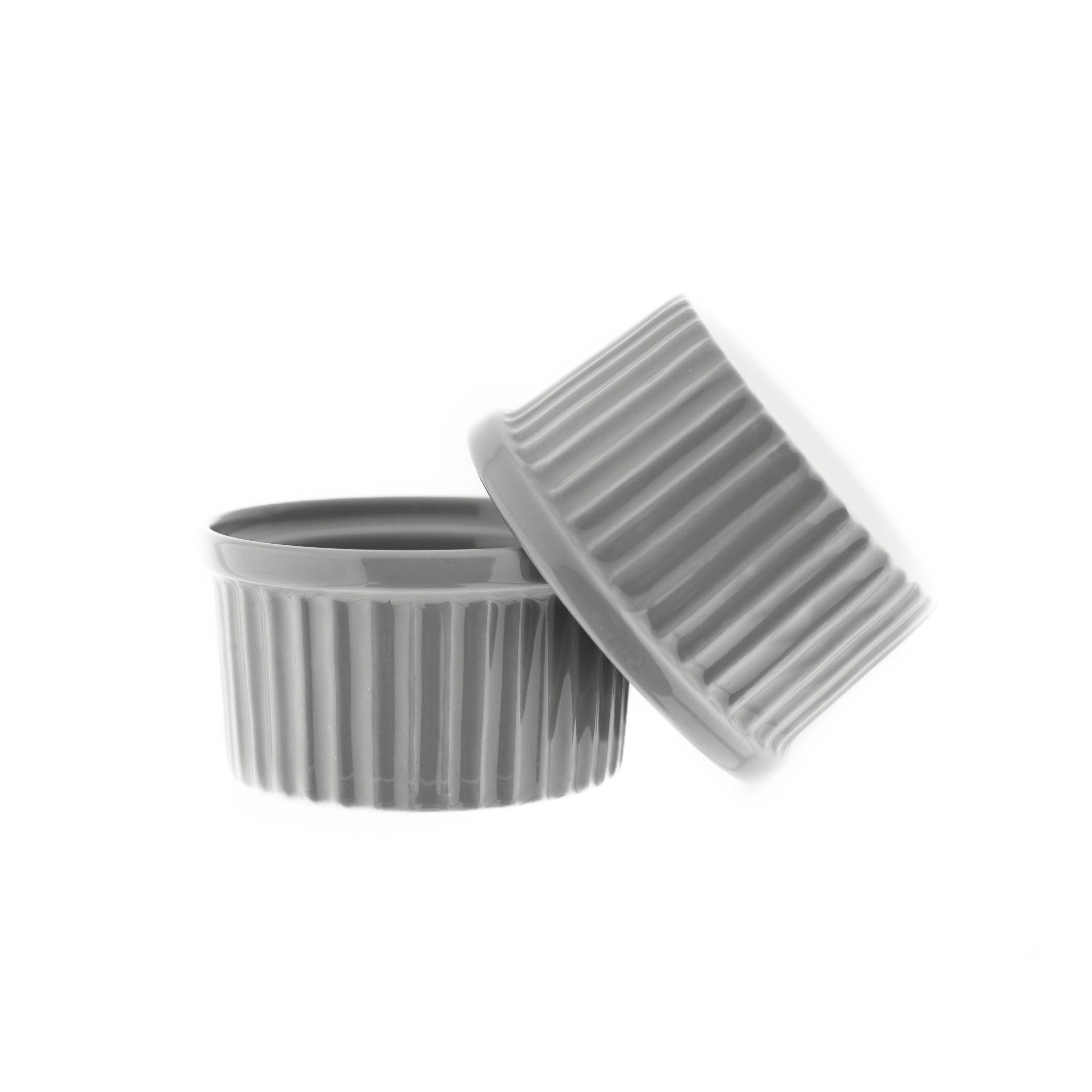 Almina Muffinform 6 Teiliges Muffinform-Set Schale aus Porzellan Rund 180 ml
