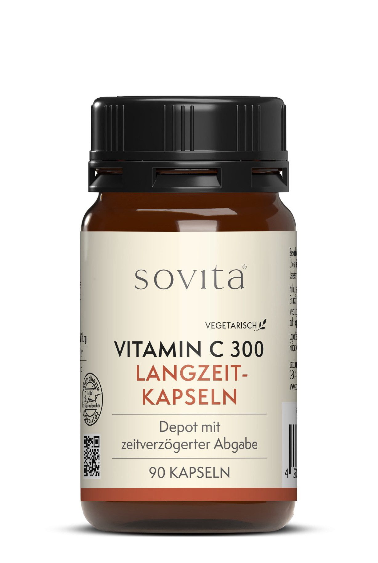 Ascopharm Vitamin C 300 Langzeit-Kapseln, 90 Stk. mit 300 mg Vitamin C Depot 1, 1 er