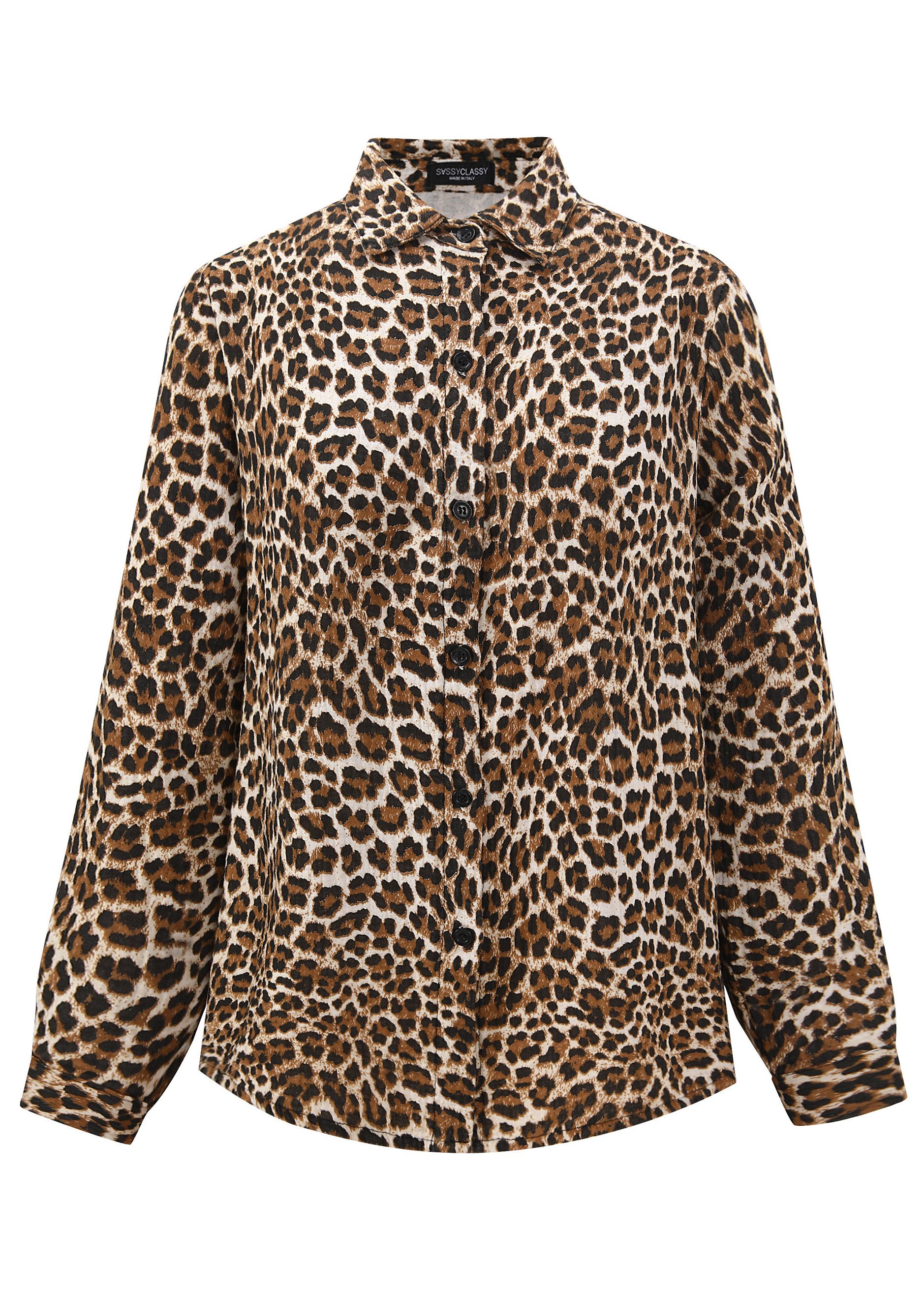SASSYCLASSY Langarmbluse Klassische Musselin Bluse Damen günstig online kaufen