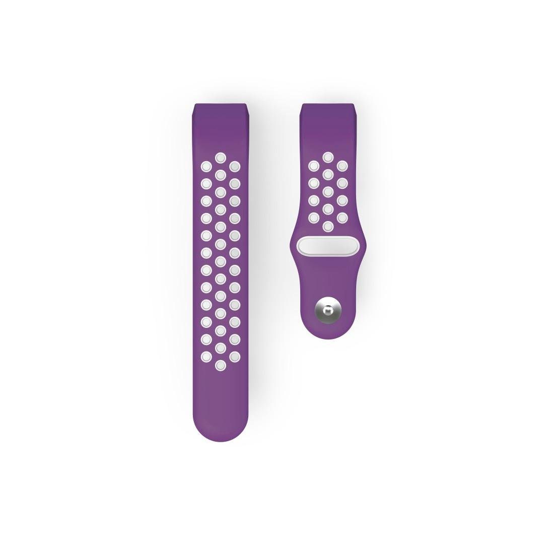 Hama Smartwatch-Armband Ersatzarmband Fitbit Abwaschbar Rutschfest 3/4, Schmutzabweisend - - Charge Sportarmband, 22mm, atmungsaktives lila