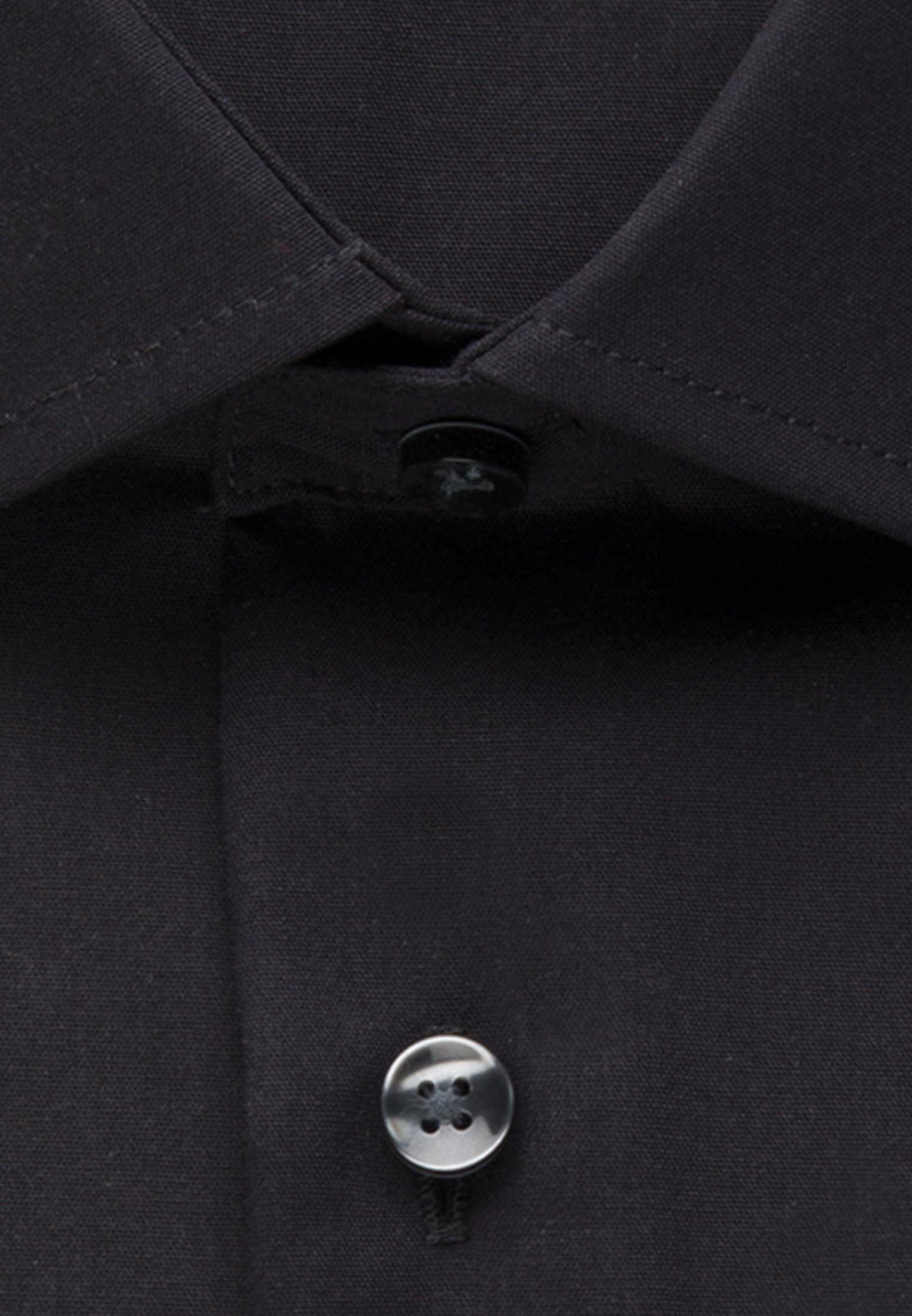 seidensticker Businesshemd Schwarze Rose Shaped 1/1 Kentkragen Uni