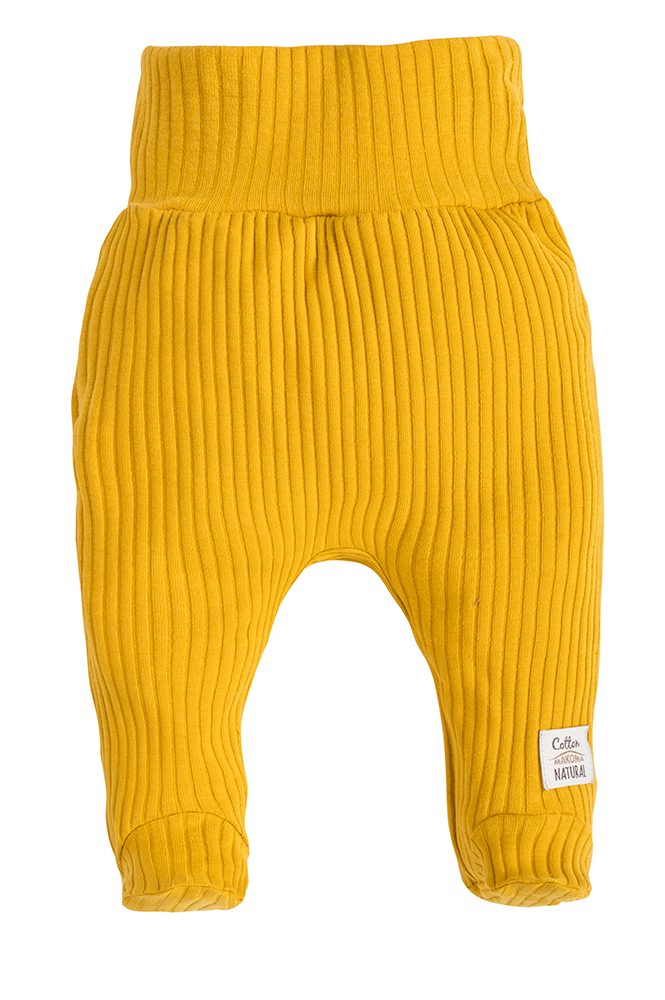 100% Kleidung-Set -Harmony- Gelb 2-tlg) Fuß Makoma & Baumwolle Erstausstattungspaket (Set, Wickelbody Neutral mit Baby Hose