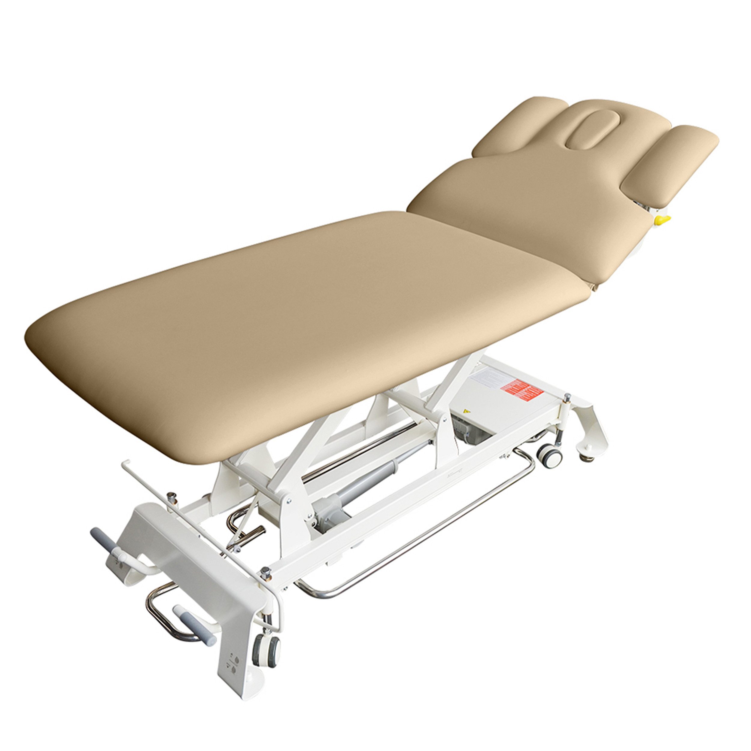 PROMAFIT Massageliege Therapieliege Elektrisch Höhenverstellbar "Houston" (Zubehör, 1-St., Rundumschaltung Armablagen Papierrollenhalter verstellbar Kopfpolster), 2 Zonen Behandlungsliege / Höhenverstellung von ca. 50 cm bis 95,5 cm