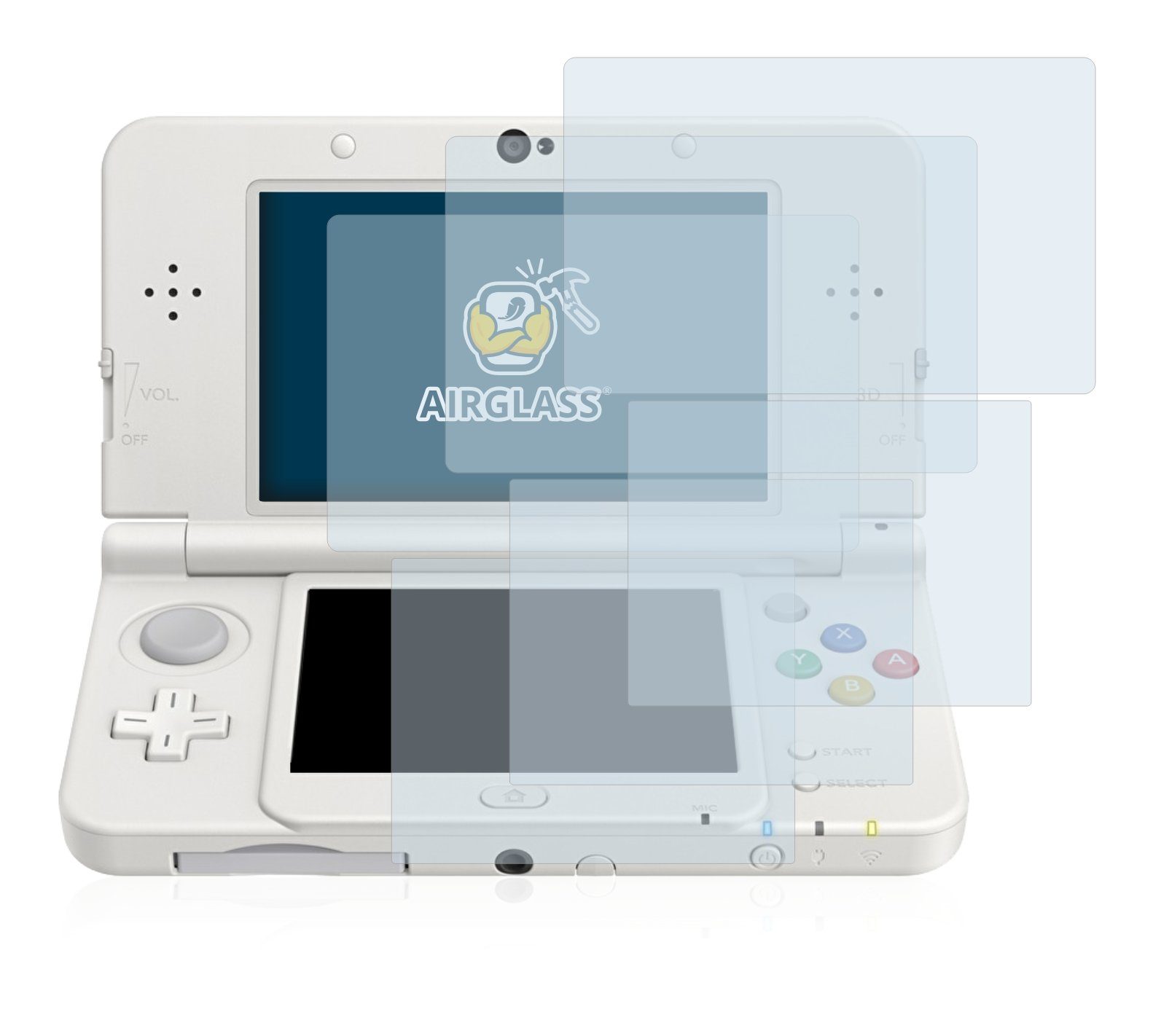 BROTECT flexible Panzerglasfolie für Nintendo New 3DS, Displayschutzglas, 3  Stück, Schutzglas Glasfolie klar