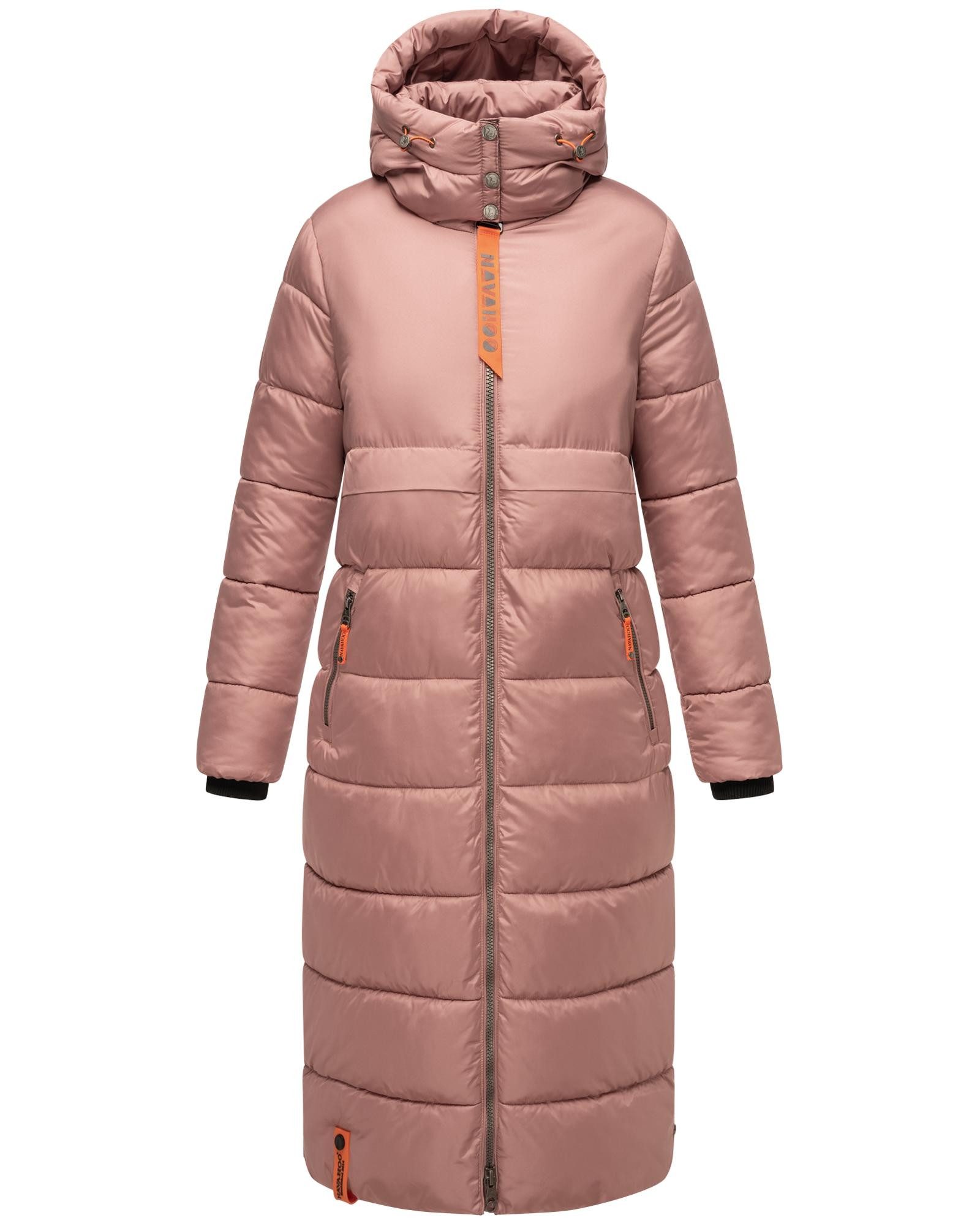 Navahoo Steppmantel Kristallblume modischer, gesteppter Damen Wintermantel