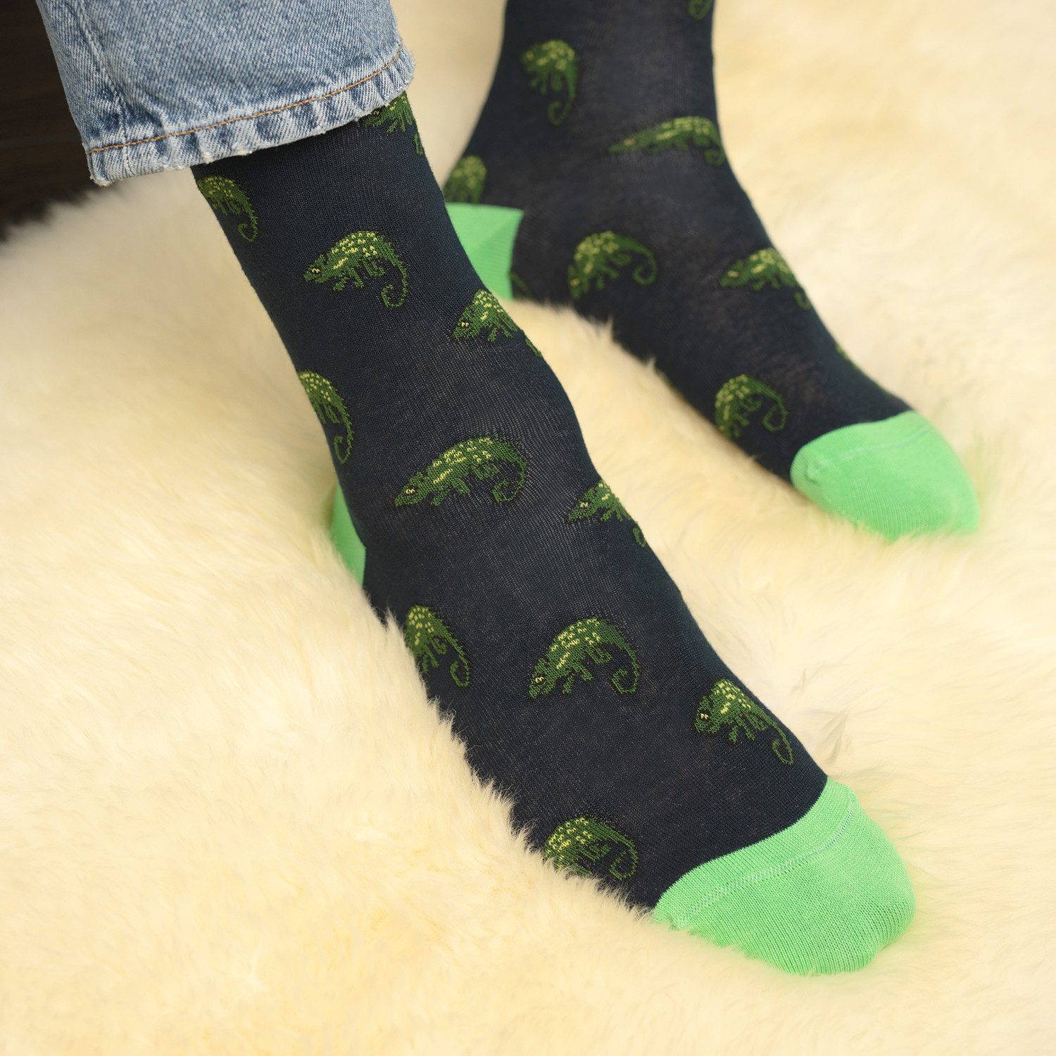 Footstar Basicsocken Damen/Herren Bunte Motiv Socken Funny Baumwollsocken