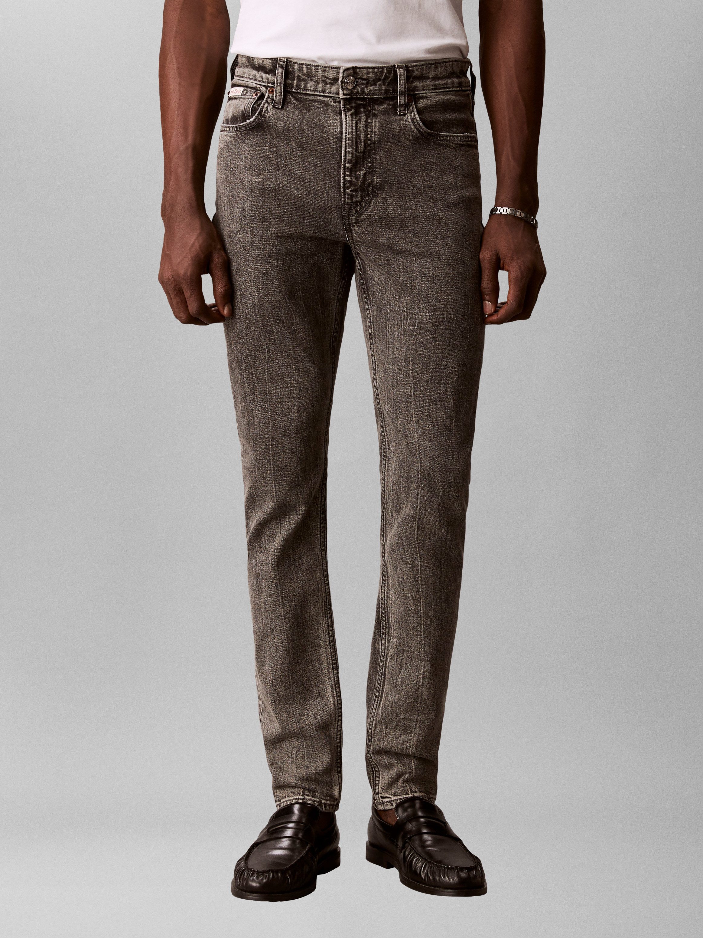 Calvin Klein Jeans Slim-fit-Jeans SLIM TAPER mit Markenlabel