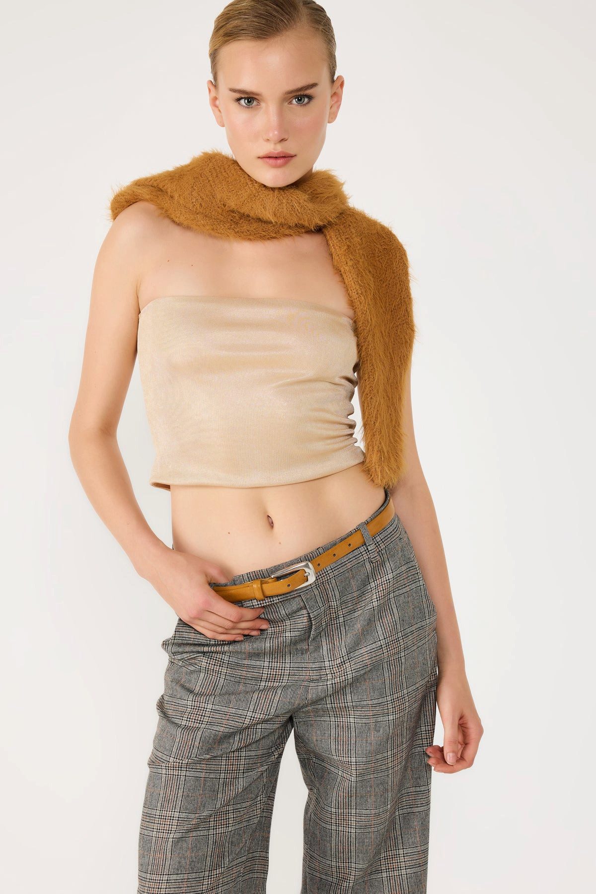 No Matter What Crop-Top Goldener Glanz günstig online kaufen