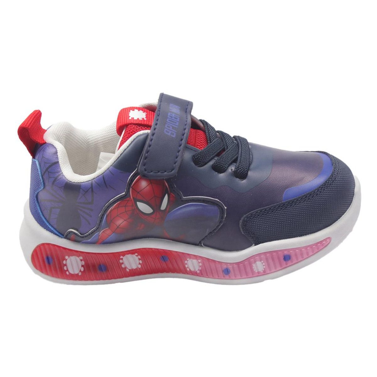 MARVEL Spiderman Sneaker mit Licht Sportliche Schuhe für Schule Freizeit Sneaker