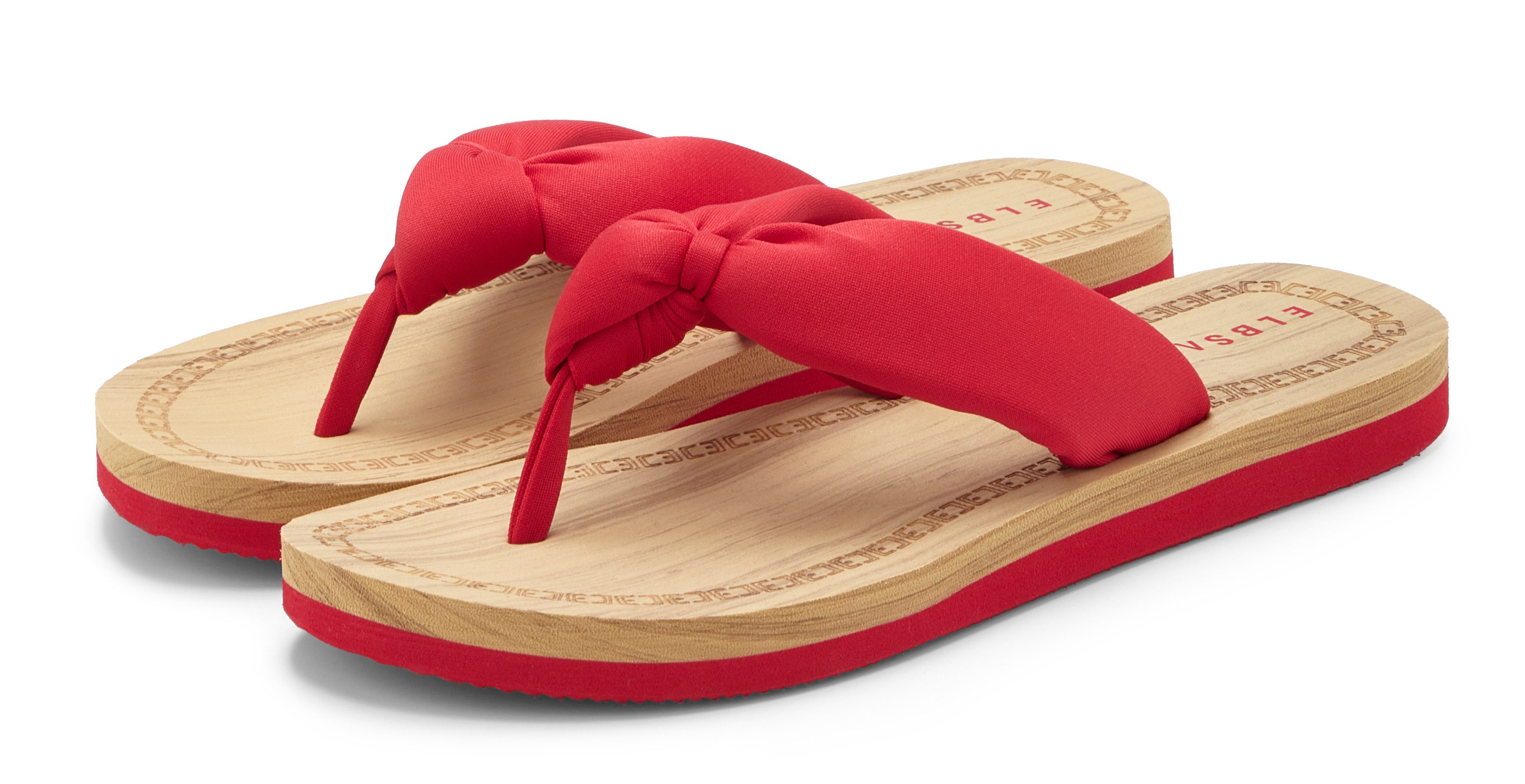Elbsand Sandale,Badelatsche,Flip Flop,Mule, Pantolette,Badeschuhe,Sommerschuhe Badezehentrenner Zehentrenner mit wasserabweisender und ultraleichter Sohle VEGAN