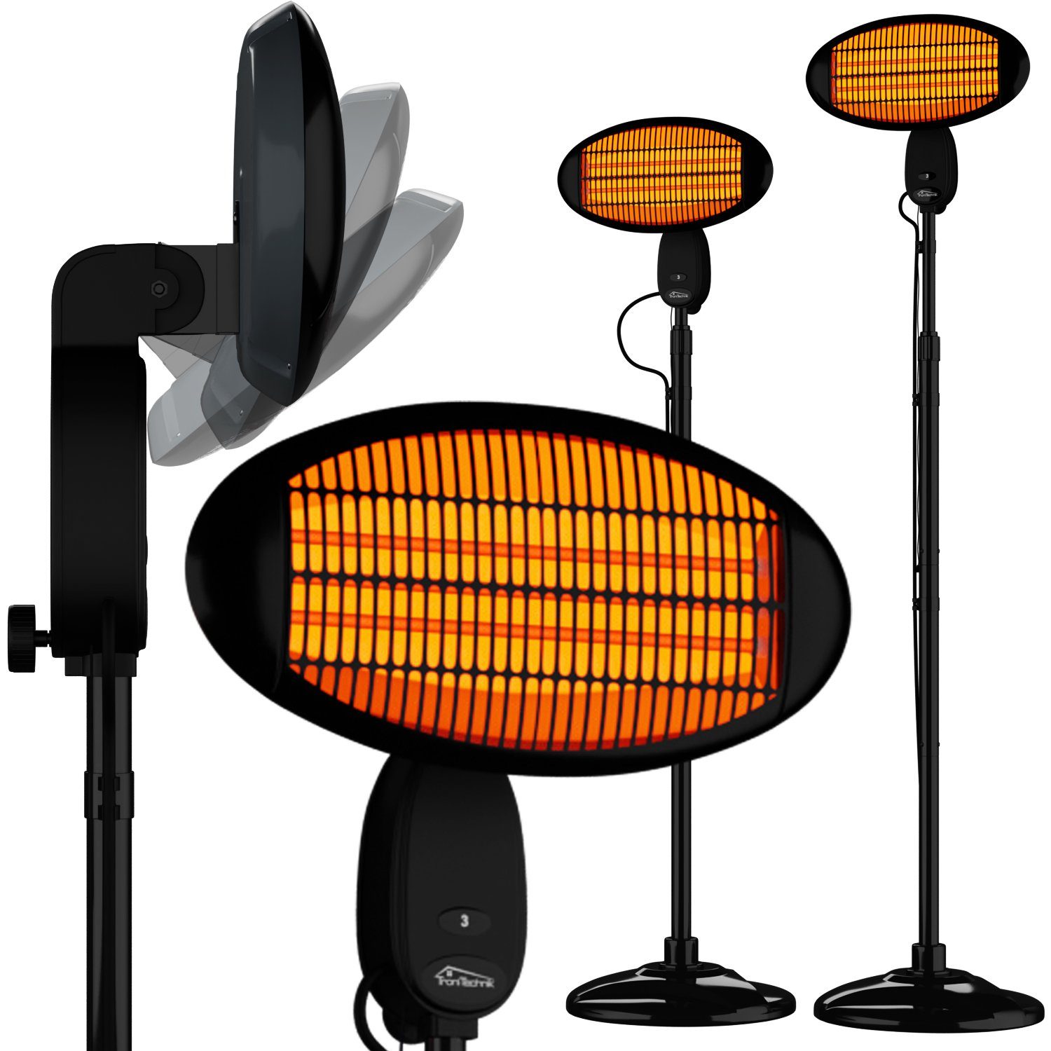 TroniTechnik Heizgerät Heizstrahler Standstrahler TH 2020, Wärmelampe, Stan günstig online kaufen