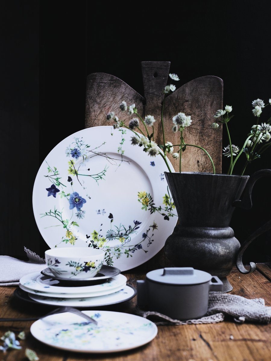 Rosenthal Untertasse Brillance Fleurs des Alpes Tee-/Cappuccino Untere, Untertasse