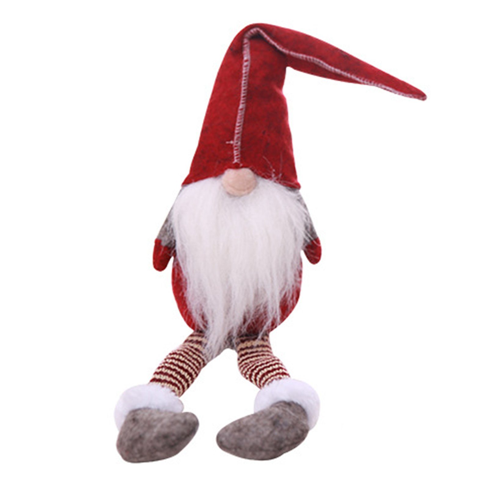 Blusmart Christbaumschmuck Gesichtslose Weihnachtspuppe Mit Langen Beinen, Personalisierte red