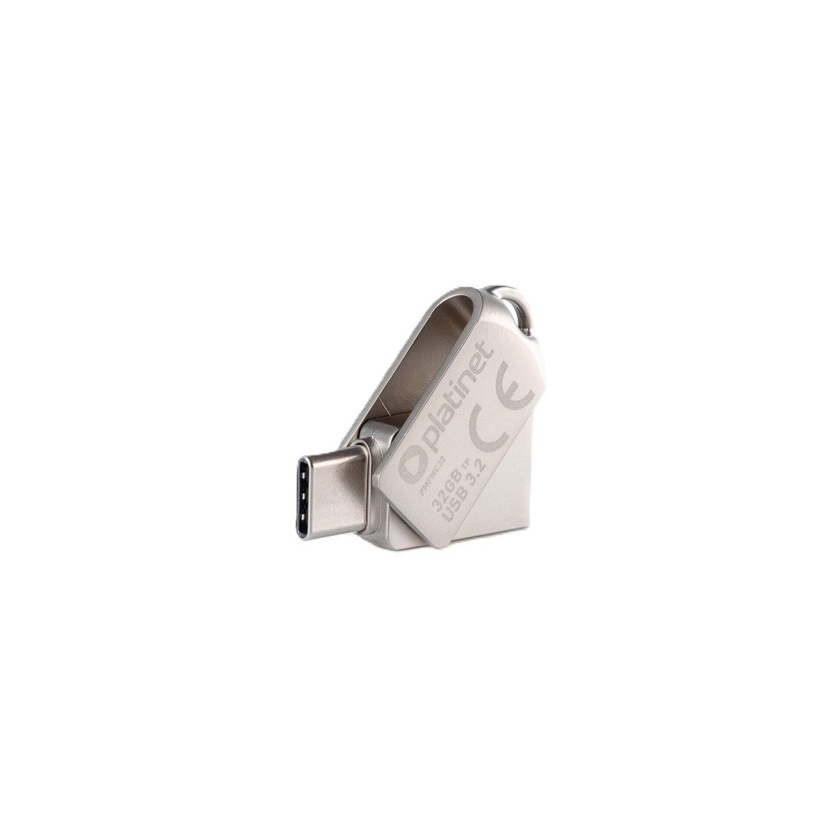 Platinet PMFMC32 USB-Stick (USB USB 3.2, Lesegeschwindigkeit 100 MB/s, USB-A und USB-C mit Metallgehäuse)