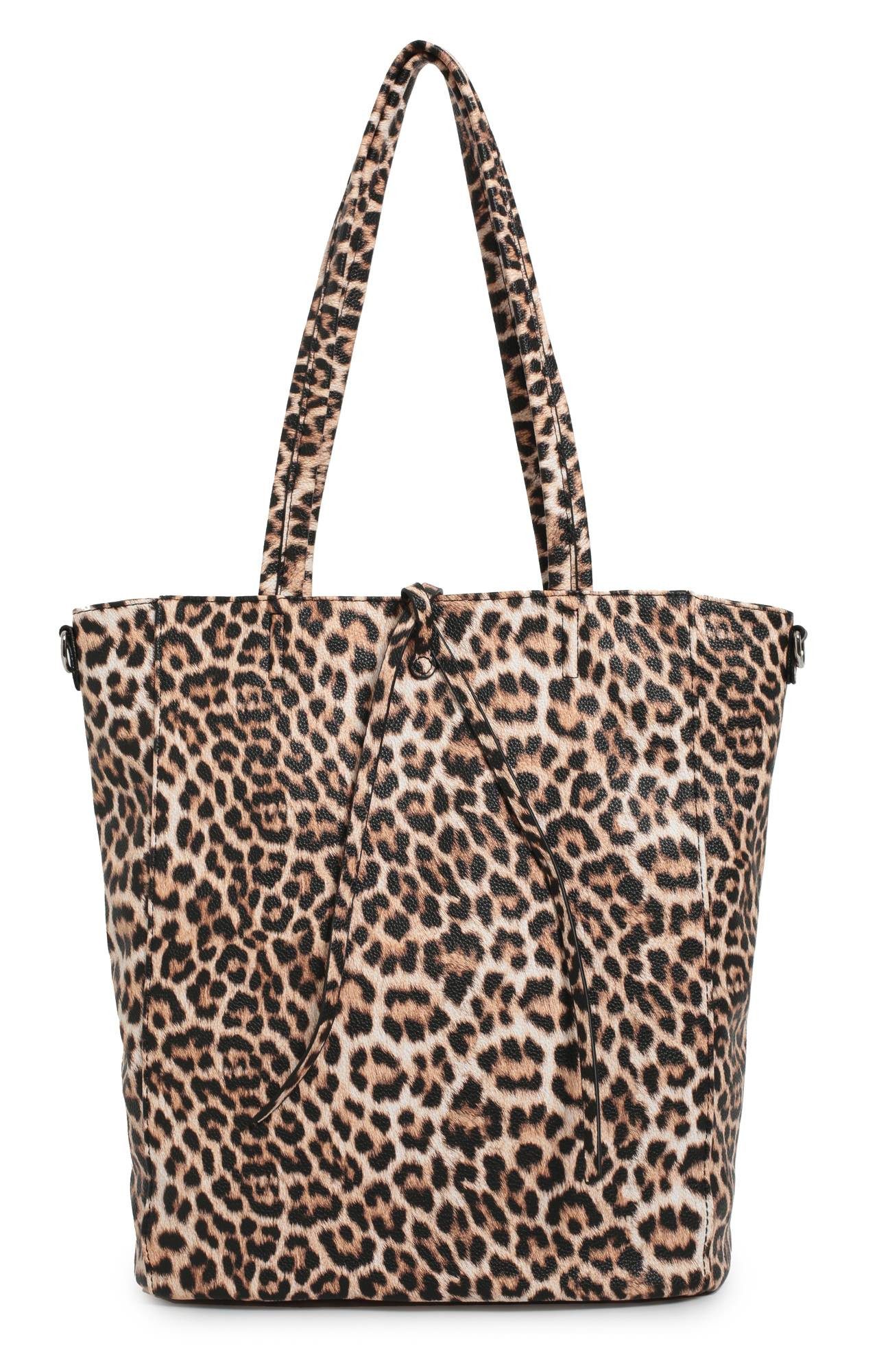 ITALYSHOP24 Schultertasche XXL Damen Tasche LEOPARD Shopper Umhängetasche H günstig online kaufen