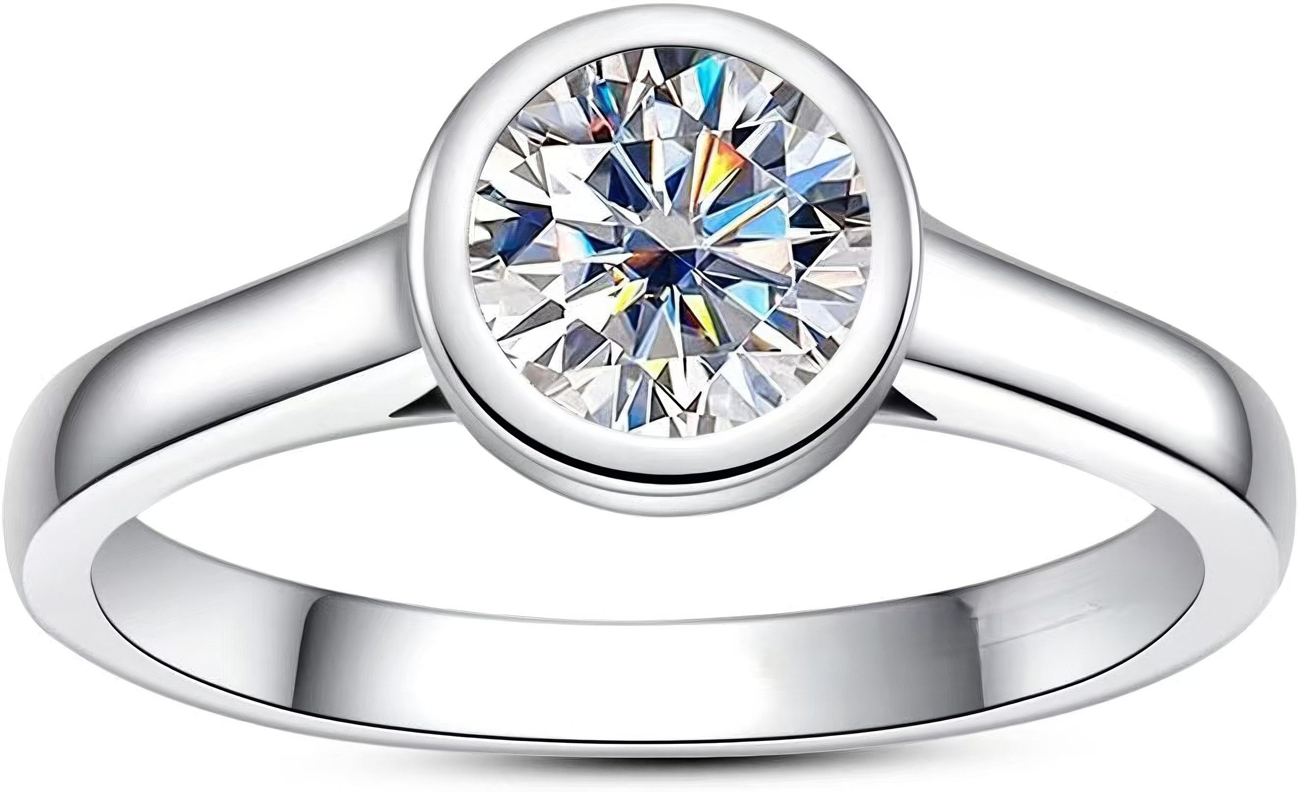 Jumpeak Diamantring 585 reines Gold Ring, 1CT Diamant Ring, Manifest Ring, günstig online kaufen