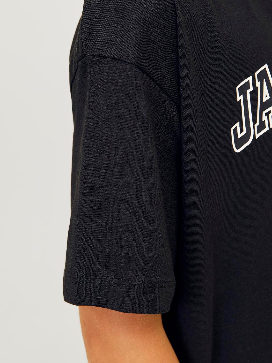Jack & Jones Junior T-Shirt JJECALEB VARSITY TEE S/S O-NECK JNR