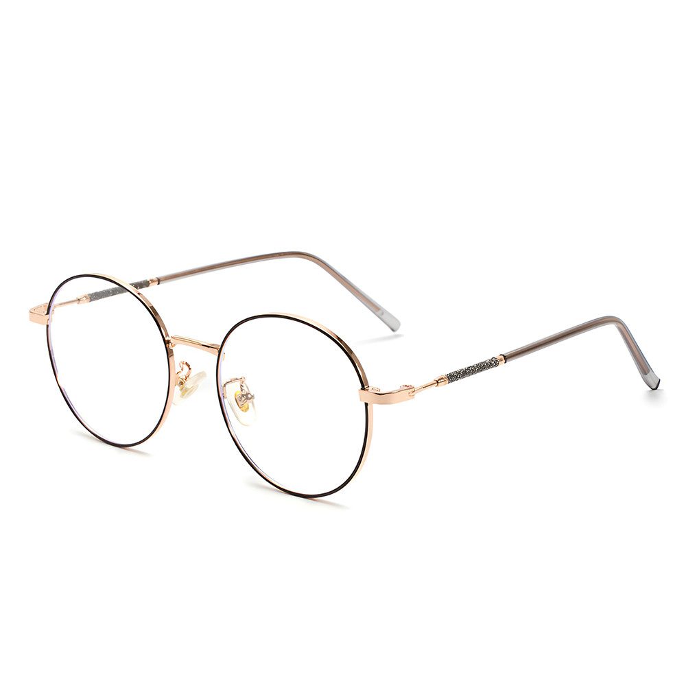 PACIEA Lesebrille Damen Herren Metall Anti Blaulicht Glitzerrand Mode