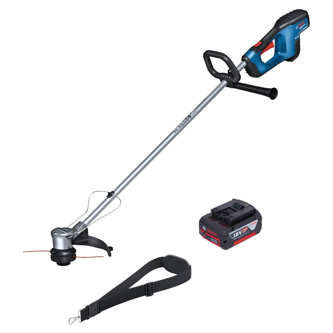 Bosch Professional Akku-Rasentrimmer GRT 18V-33 Professional Akku Rasentrimmer 18 V 330 mm Brushless + 1x