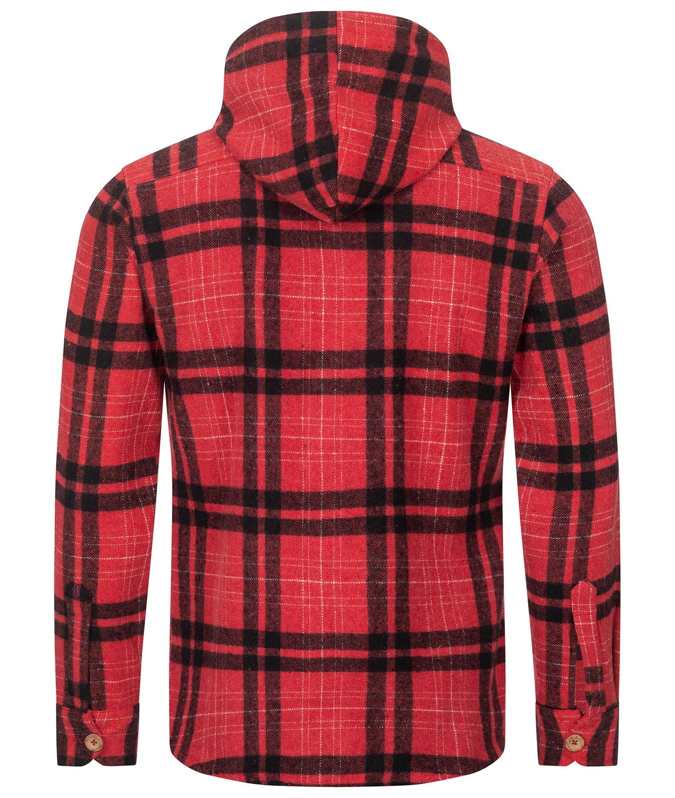 Rock Creek Flanellhemd Herren Hemd Flanellhemd mit Kapuze H-328