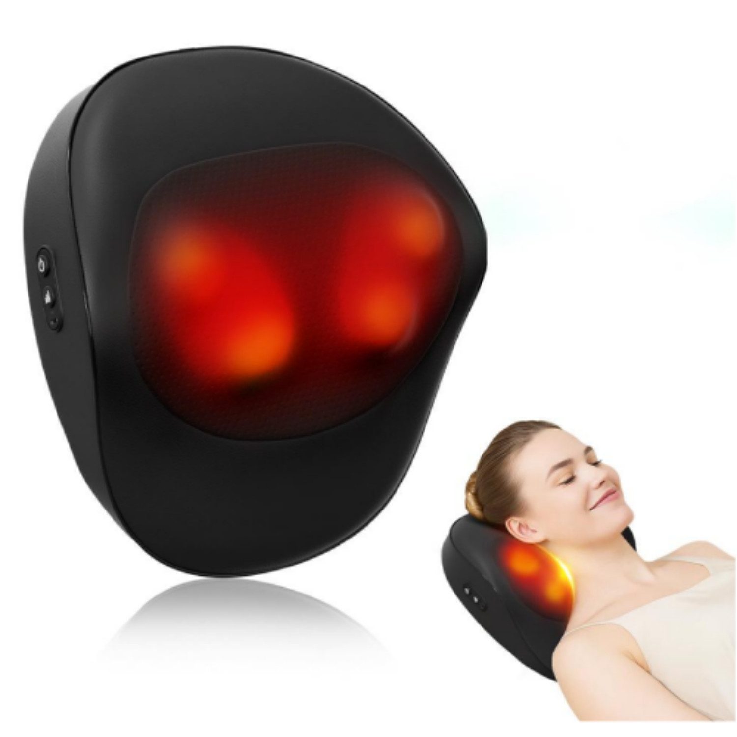 ibettertec Massagekissen Multifunktions-Massagekissen-3 verstellbare Zahnräder Tragbare, Set