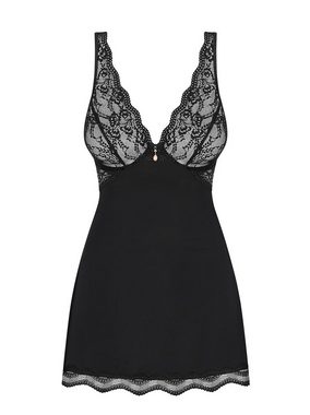 Obsessive Negligé Negligee Luvae schwarz mit String elastisch transparent (2-tlg)