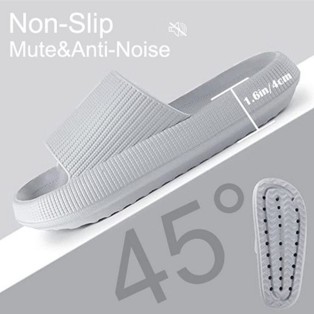 Blusmart Damen Herren Badeschuhe Badepantolette (EVA Rutschfest Pantoletten, Dicke Sohle bequeme) für Badezimmer, Schlafzimmer, Wohnzimmer, Strand, Freizeit