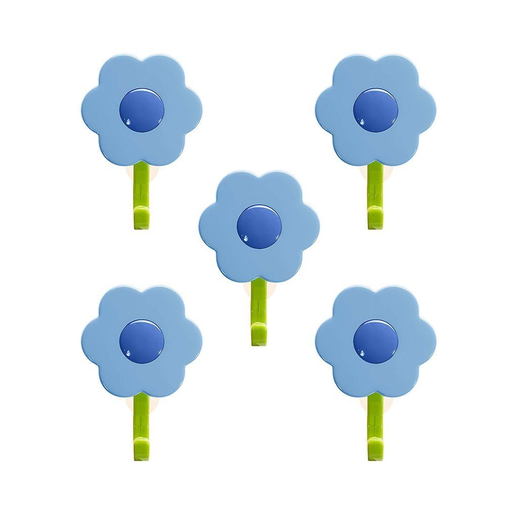 Kochblume Wandhaken Blumenhaken S, (Spar-Set, 5-St), Tragkraft bis zu 3,5 kg