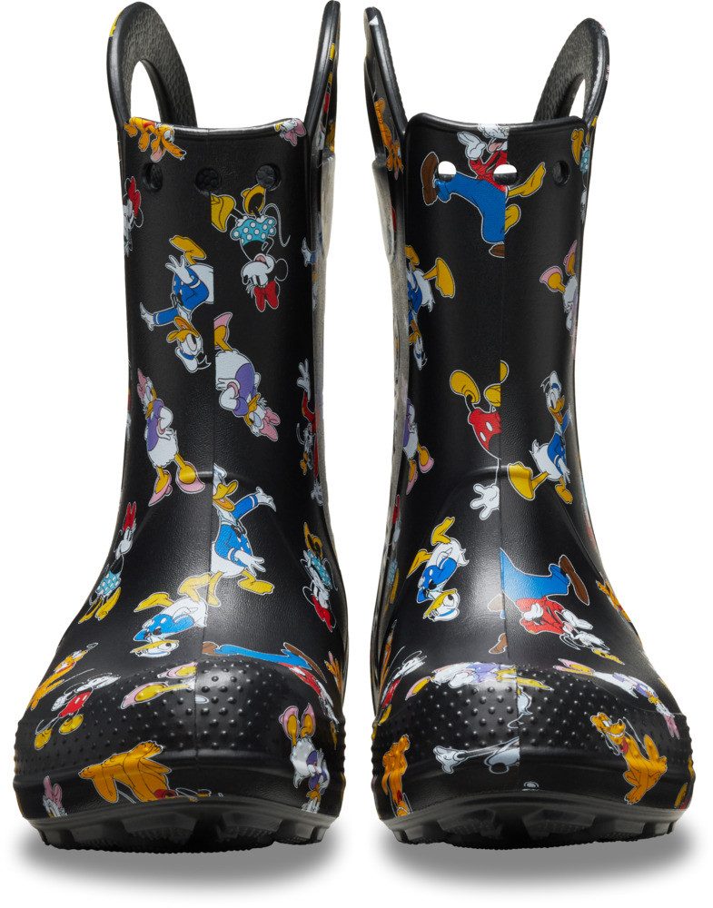 Crocs Kids' Mickey & Friends Handle It Gummistiefel Regenstiefel, Matschstiefel mit coolem Motiv