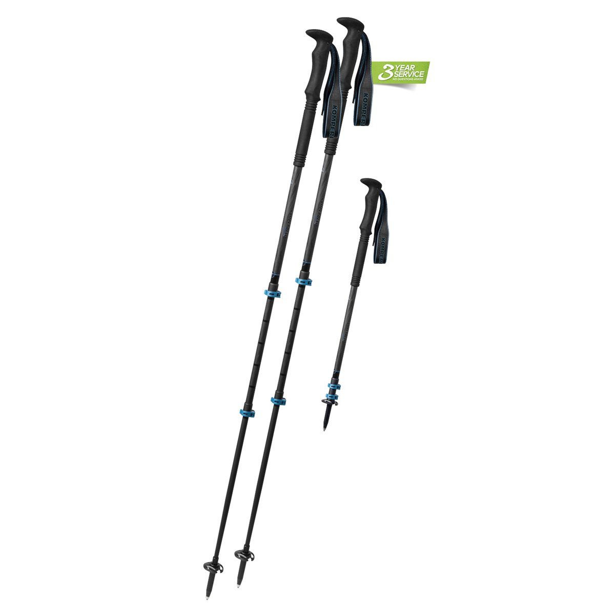 Komperdell Trekking-Stöcke Komperdell C3 Carbon PRO Power Lock Tourenstock, Wanderstock
