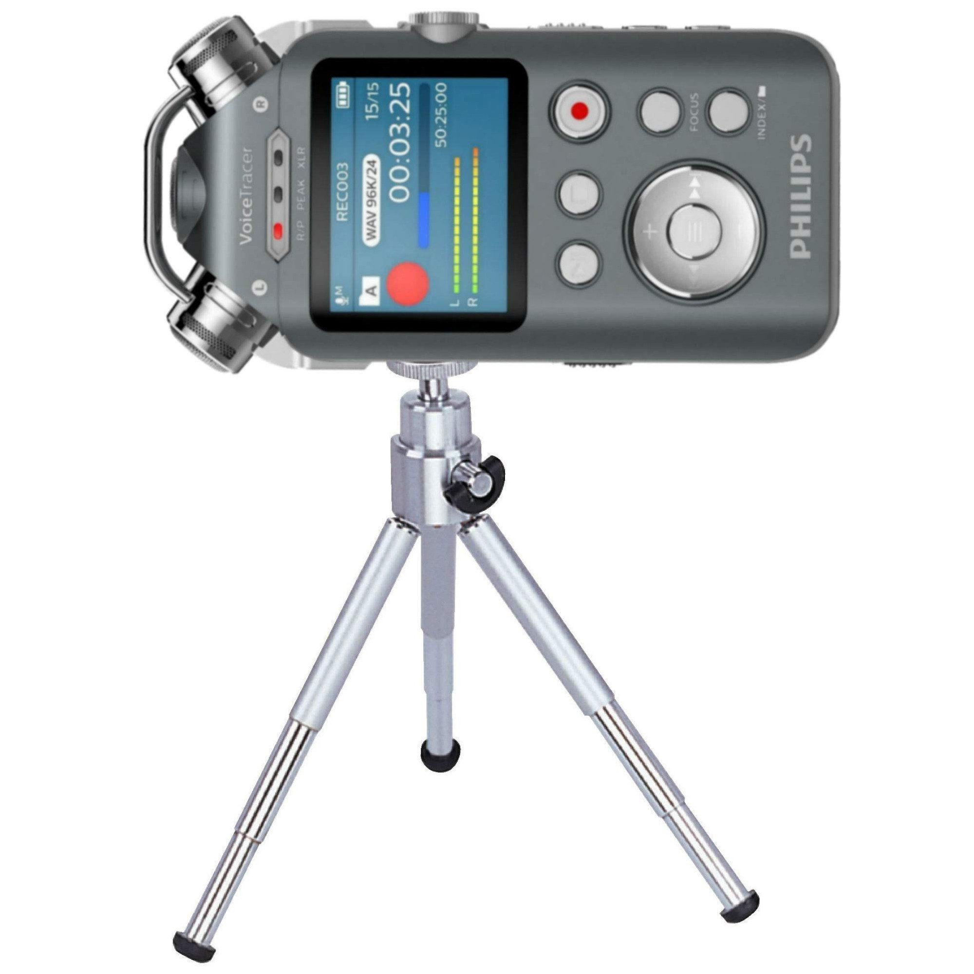 TronicXL TRIPOD Stativ Diktiergerät Audiorekorder 1/4 Zoll für Roland Philips Digitales Diktiergerät