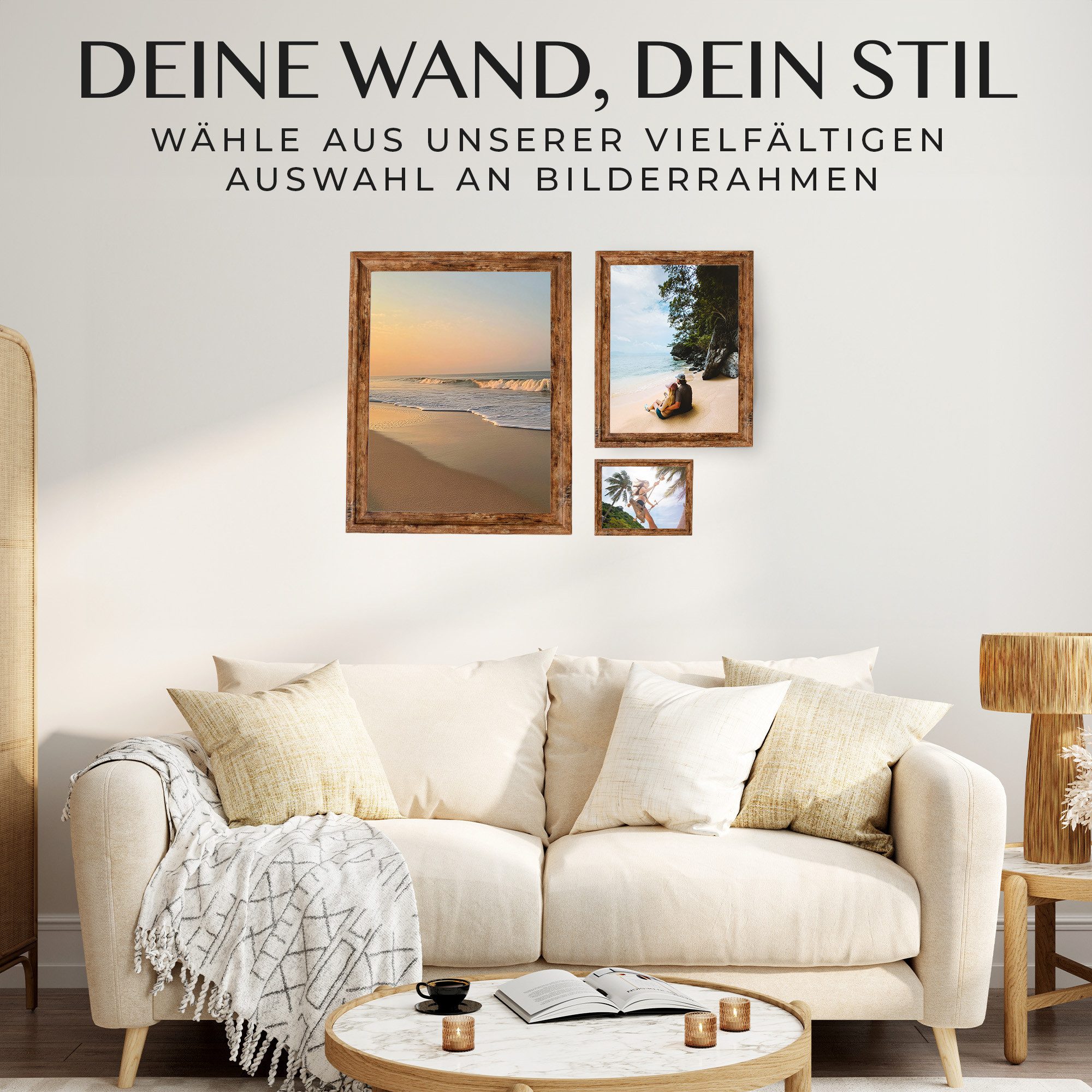 Mein Landhaus Bilderrahmen Mein Landhaus Bilderrahmen Narva Walnuss mit Echtglas – Bild 5 von 5