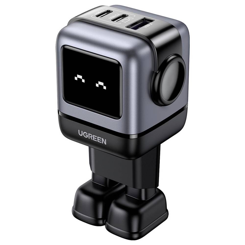 UGREEN Uno RG USB Ladegerät 65 W 2x USB-C®, 1x USB-A Grau Innenbereich GaN USB-Ladegerät (GaN)