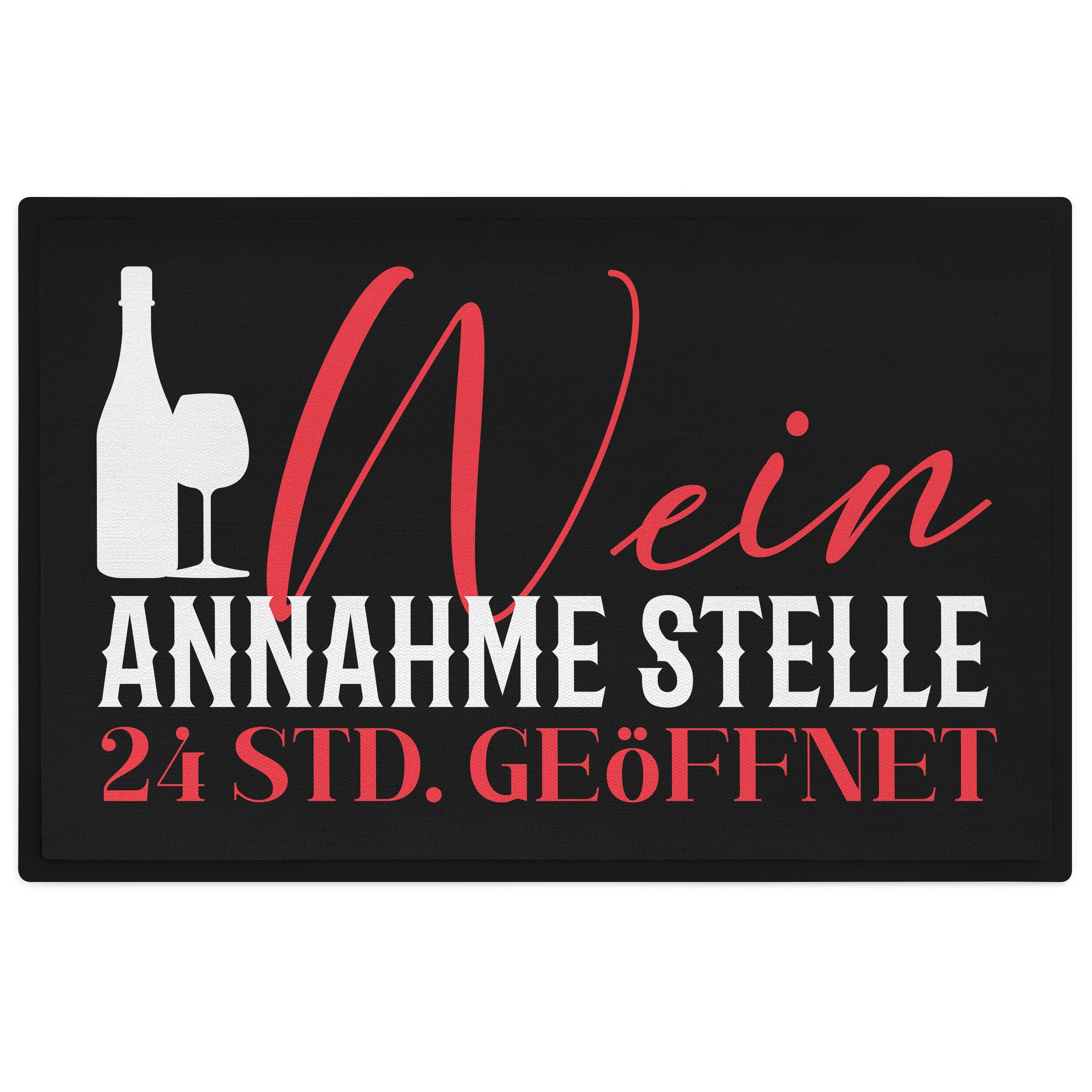 Fußmatte Wein Annahmestelle Fußmatte Geschenk Wein-Liebahaber Frauen Geschenkid, Trendation | Fußmatten
