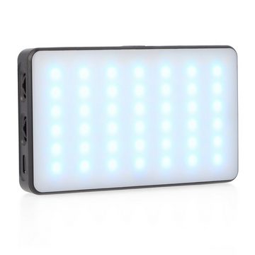 ayex LED Dekolicht vielseitige RGB Videoleuchte 20 Lichteffekte mit Display 3000mAh Akku