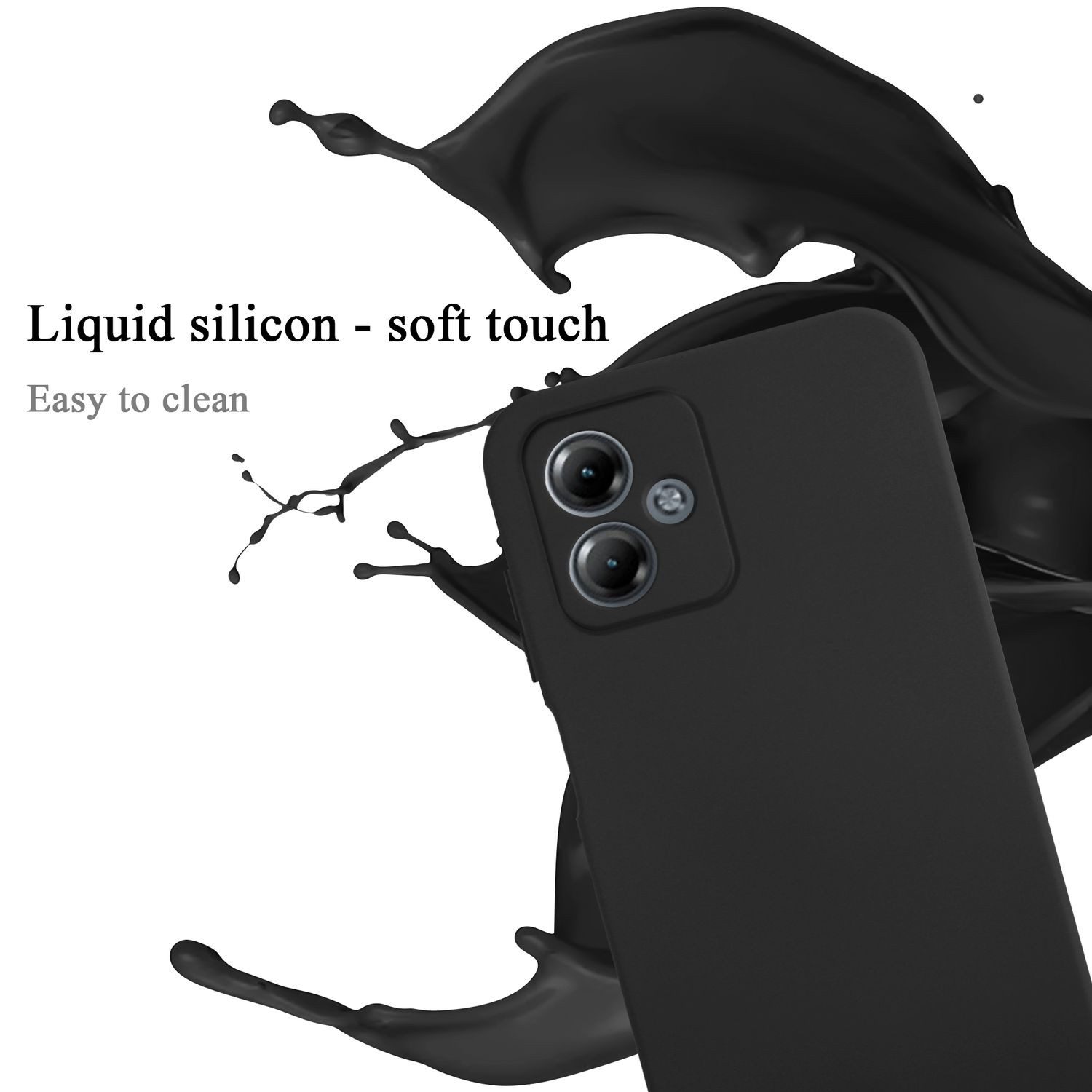 Cadorabo Handyhülle für Motorola Moto G14 Hülle Motorola Moto G14, Flexible Hülle TPU Silikon Schutzhülle Back Cover Case