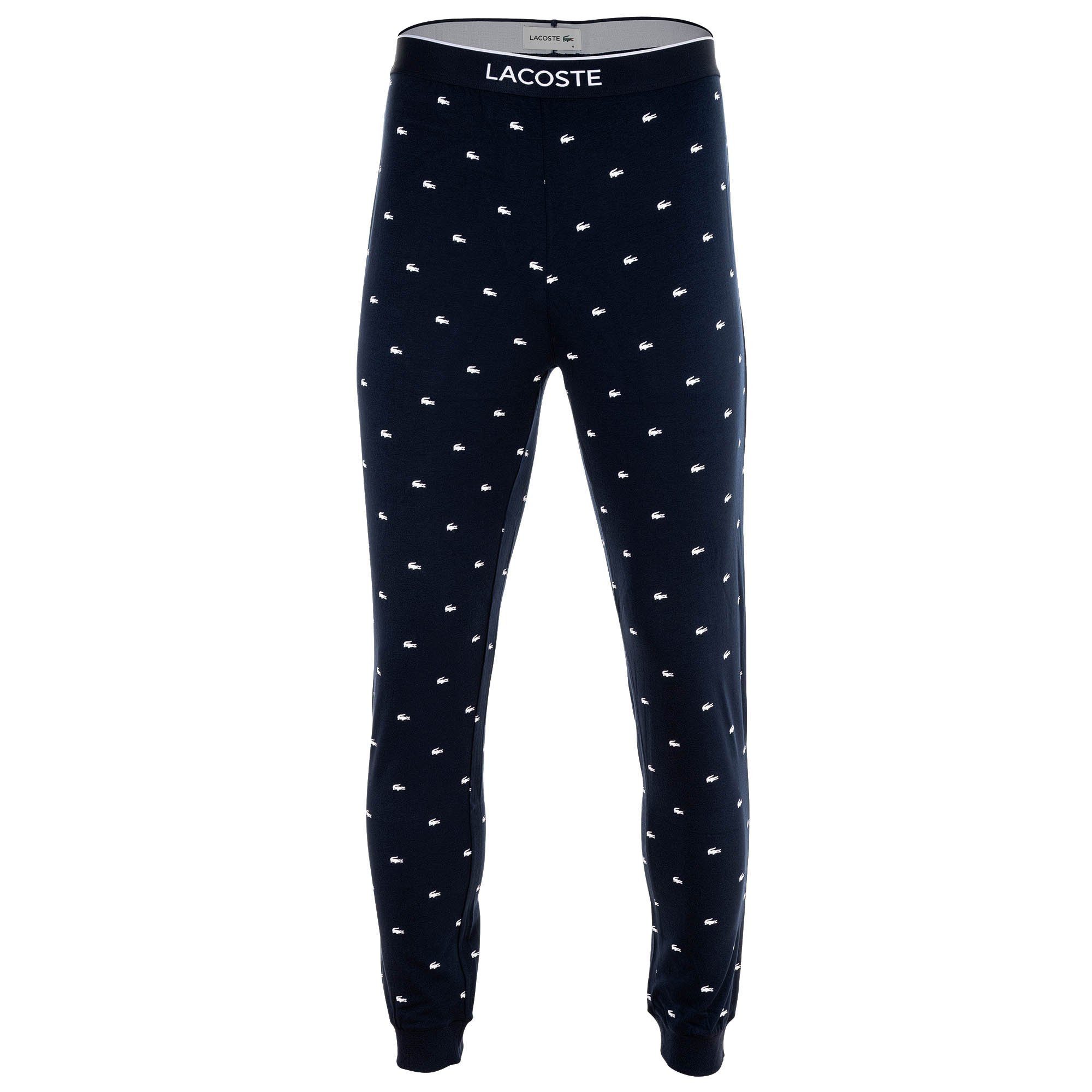 Lacoste Pyjama Herren Pyjama 1er Pack Baumwolle (2 tlg)