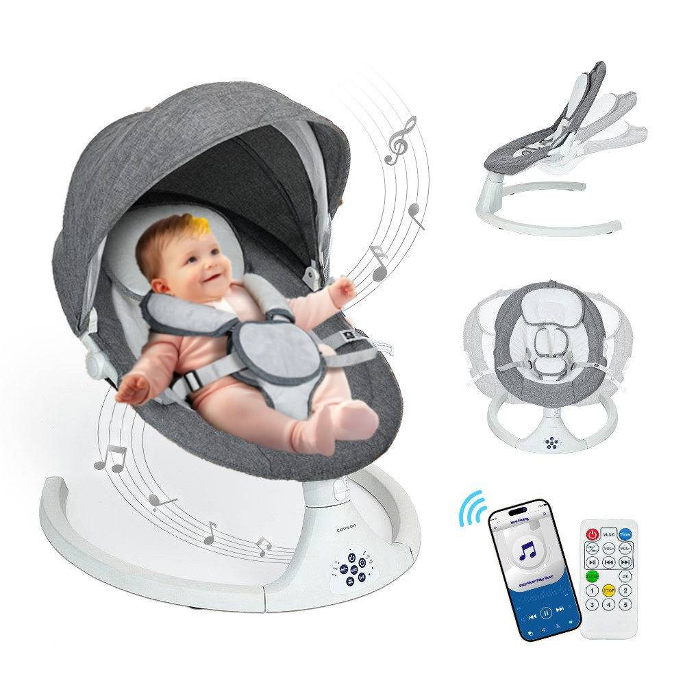 Insma Babyschaukel 5 Gang Elektrische bluetooth-Babywippe, mit 10 Liedern u günstig online kaufen