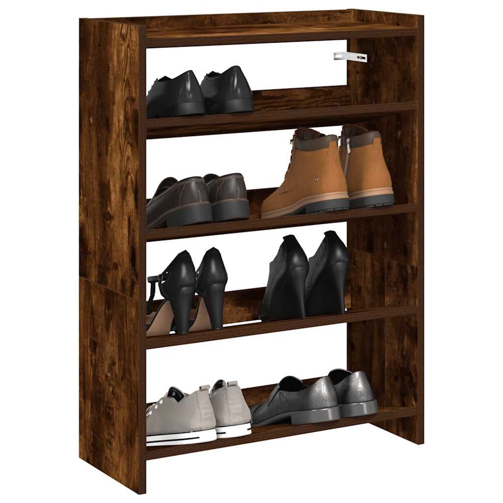 vidaXL Schuhregal Schuhregal Räuchereiche 60x25x62 cm günstig online kaufen