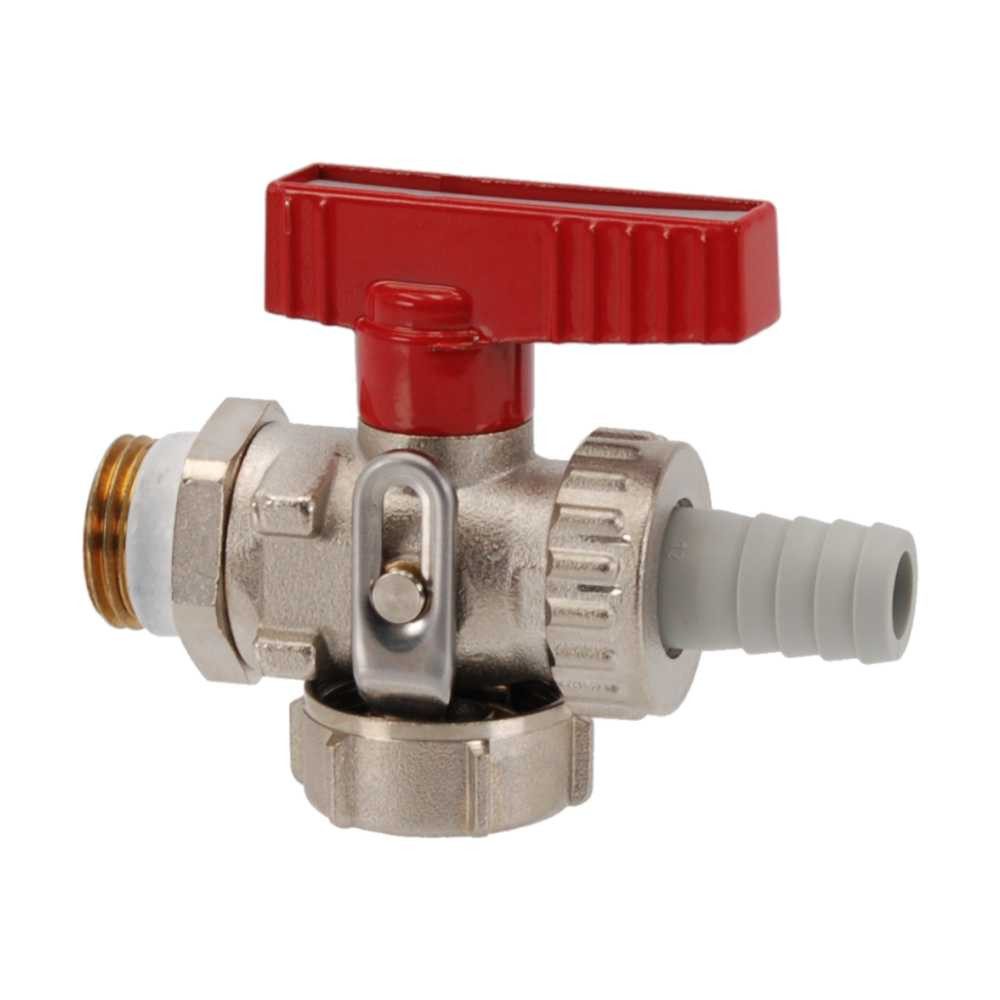 Simplex Armaturen Wasserrohr Simplex KFE-Kugelhahn für Heizungsanlagen, vernickelt mit 1/2" Außenge